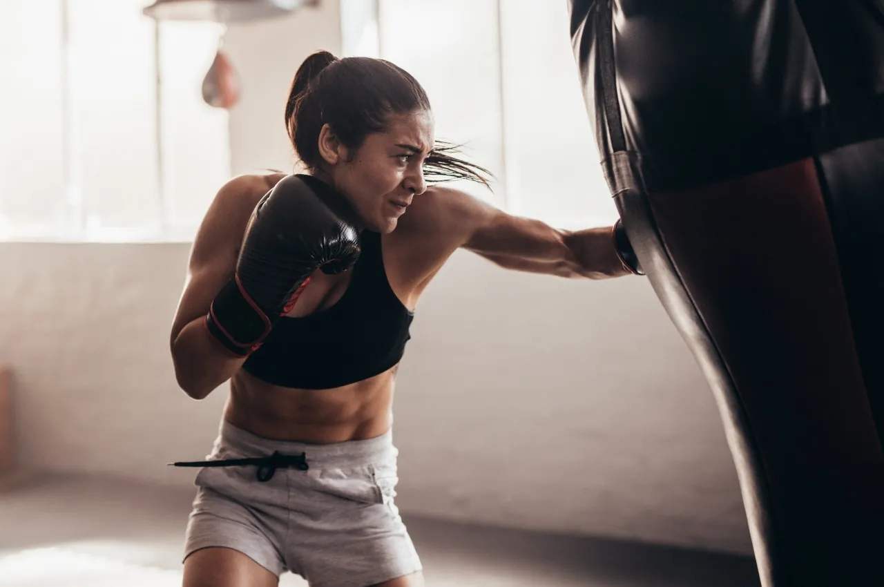 Boxing class at Ascended BJJ and Boxing