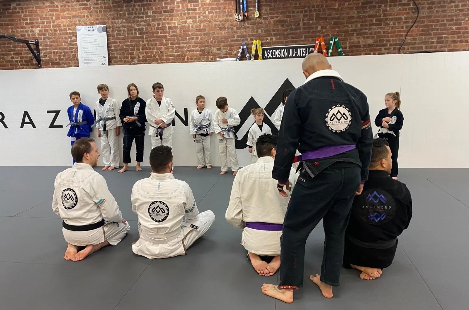 Child building confidence in martial arts