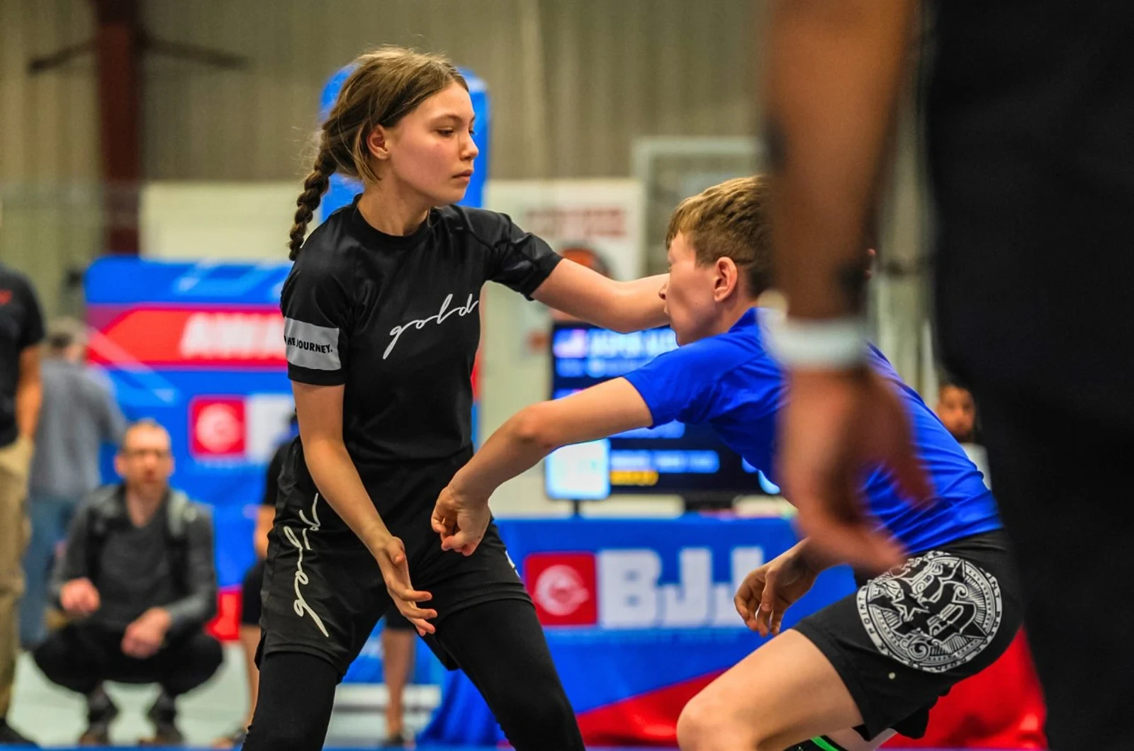 Teen martial arts class at Ascended BJJ and Boxing