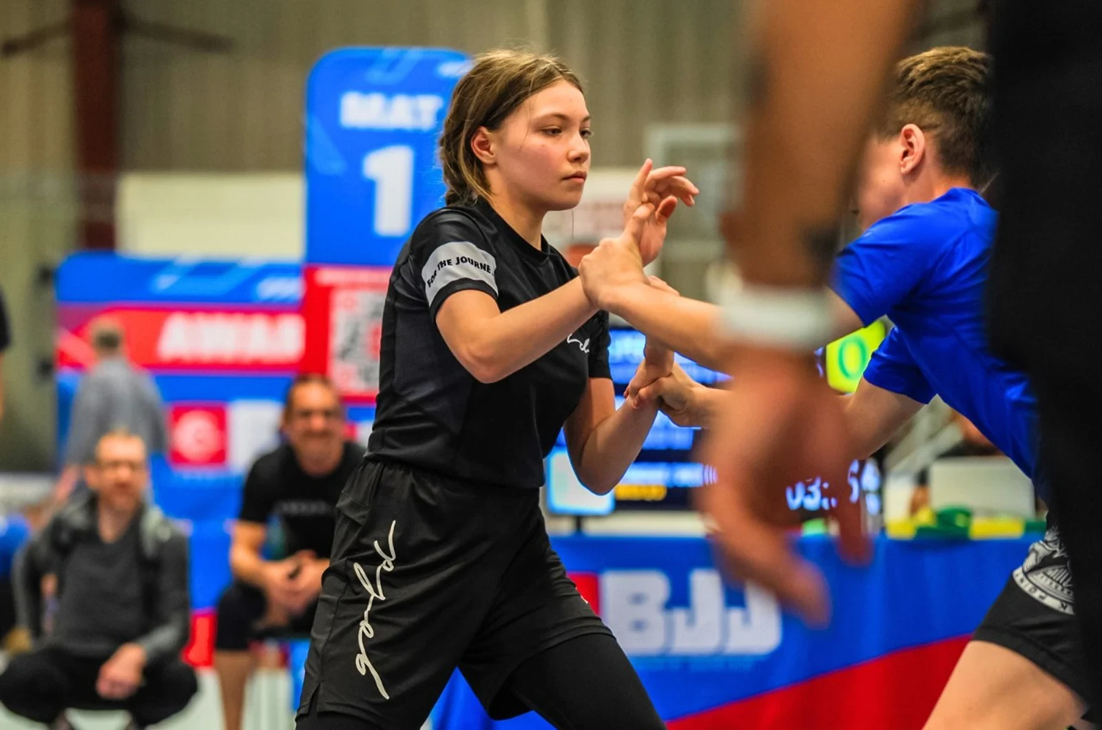 Teens setting goals through martial arts